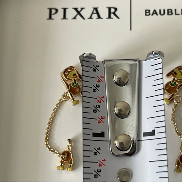 NIB Baublebar Pixar Disney slinky dog toystory double post earrings - Picture 4 of 11